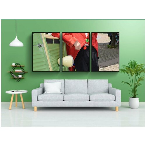 фото Набор модулных постеров для интерьера "клоун, комик, нос" 60x90 см. в тубусе, без рамки lotsprints