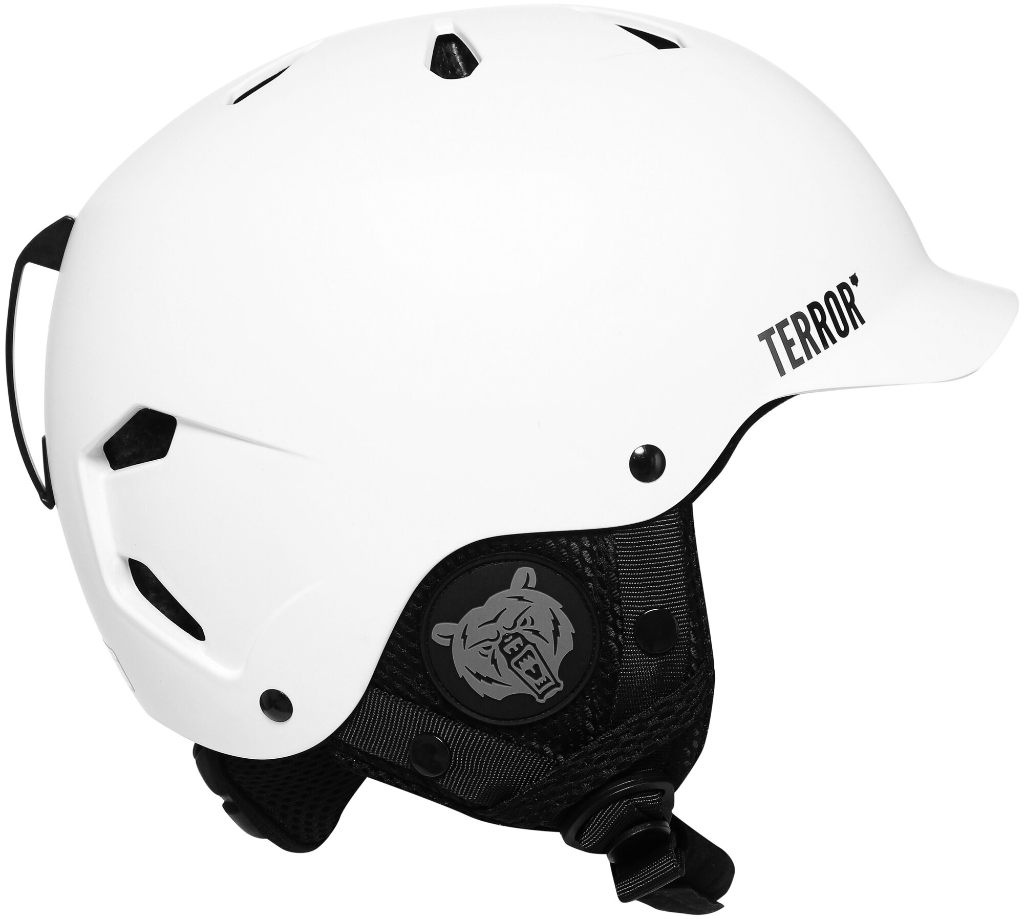 Шлем для сноуборода, горных лыж Terror snow - freedom helmet white, размер L (59-62 см)