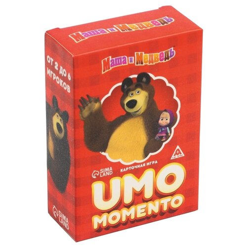 Карточная игра UMO momento, Маша и Медведь настольная игра umo momento маша и медведь