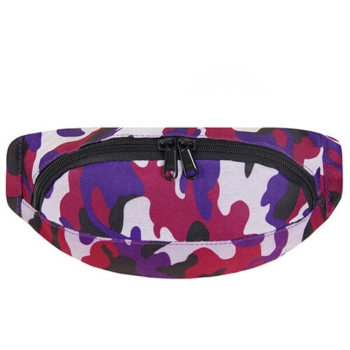 фото Сумка на пояс / street bags / sb-003-137 классическая сумка на пояс 20x6x10 см / фиолетовый камуфляж (one size)