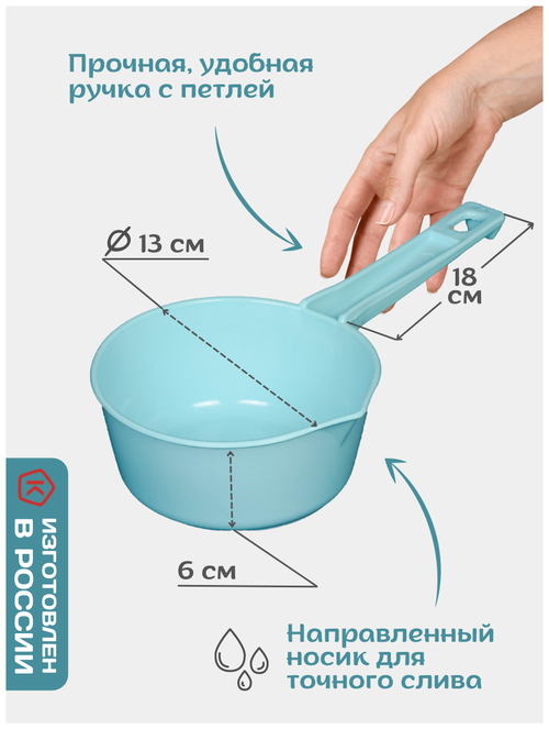 Ковш пластиковый DOMSIDE