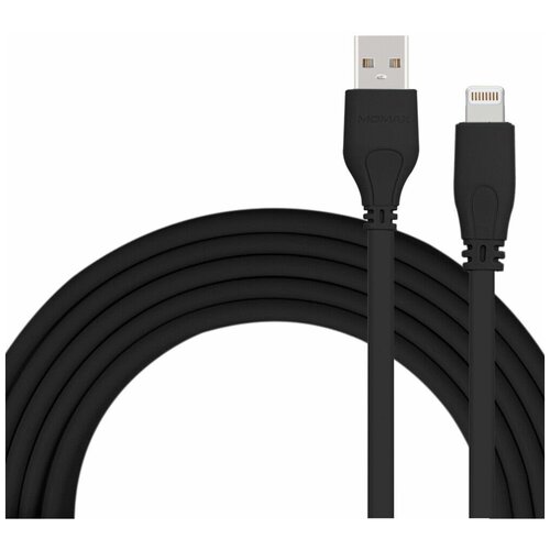 Кабель MFI Momax GO-Link Lightning Cable-1m - Черный (DL7D)