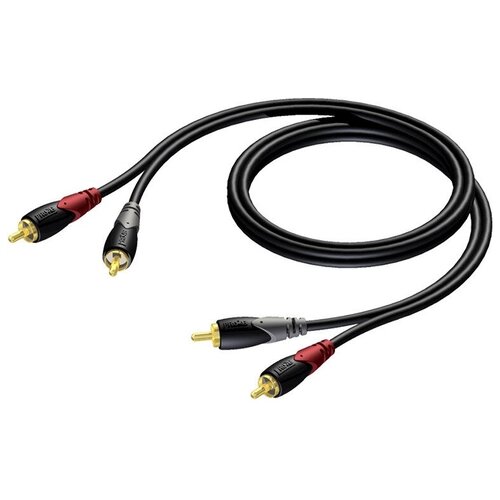 Кабель аудио 2xRCA - 2xRCA Procab CLA800/1 1.0m кабель аудио 2xrca 2xrca procab cla800 1 1 0m