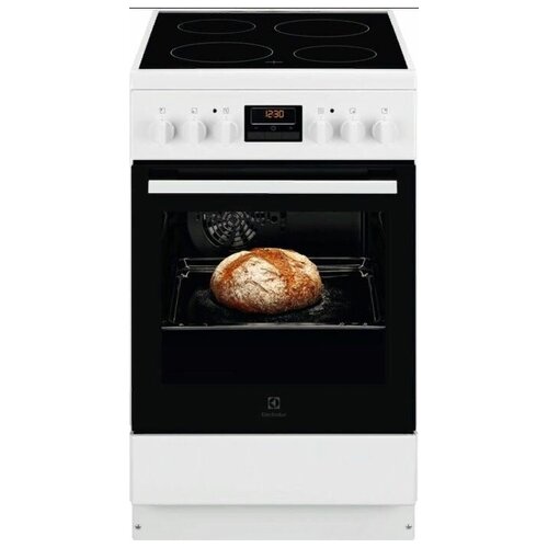 Электрическая плита ELECTROLUX RKR520200W стеклокерамика без крышки белыйчерный 6014900₽
