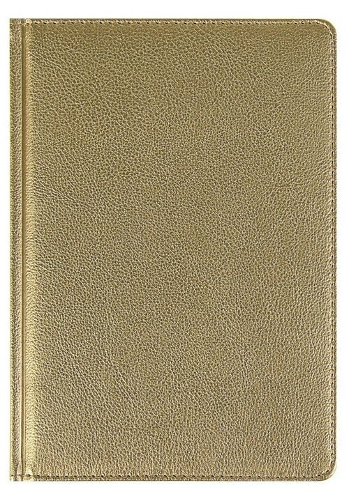 BrunoVisconti Ежедневник недатированный А5+, 136 листов Sidney Nebraska, обложка искусственная кожа, золотой срез, ляссе, золотой