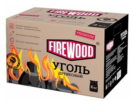 Firewood Уголь древесный 4 кг