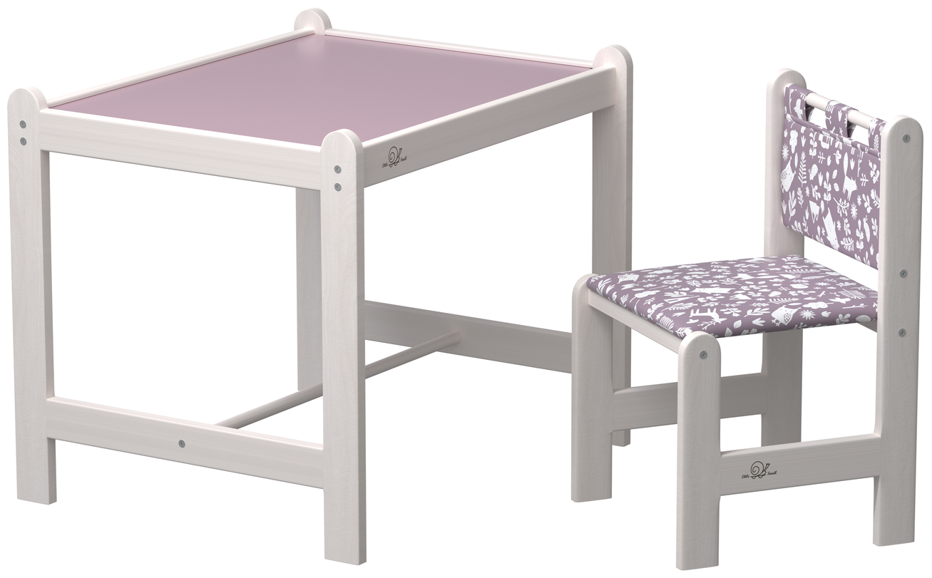 Комплект мебели стол+стул Hobby -2 pink