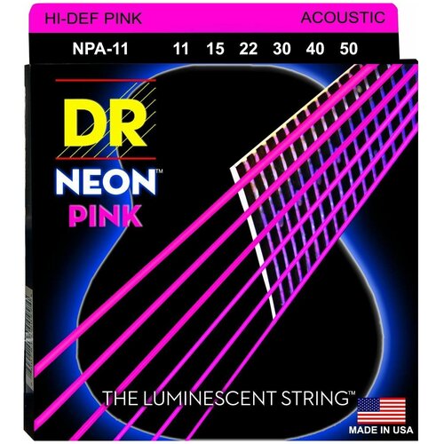 Струны для акустической гитары DR String NPA-11 струны для акустической гитары dr string noa 11