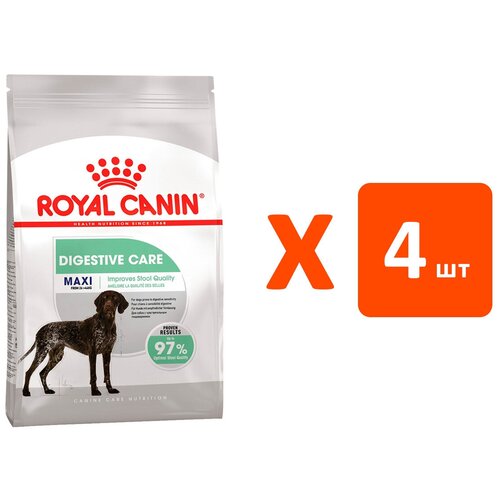 ROYAL CANIN MAXI DIGESTIVE CARE для взрослых собак крупных пород для поддержания здоровья пищеварительной системы (3 кг х 4 шт)