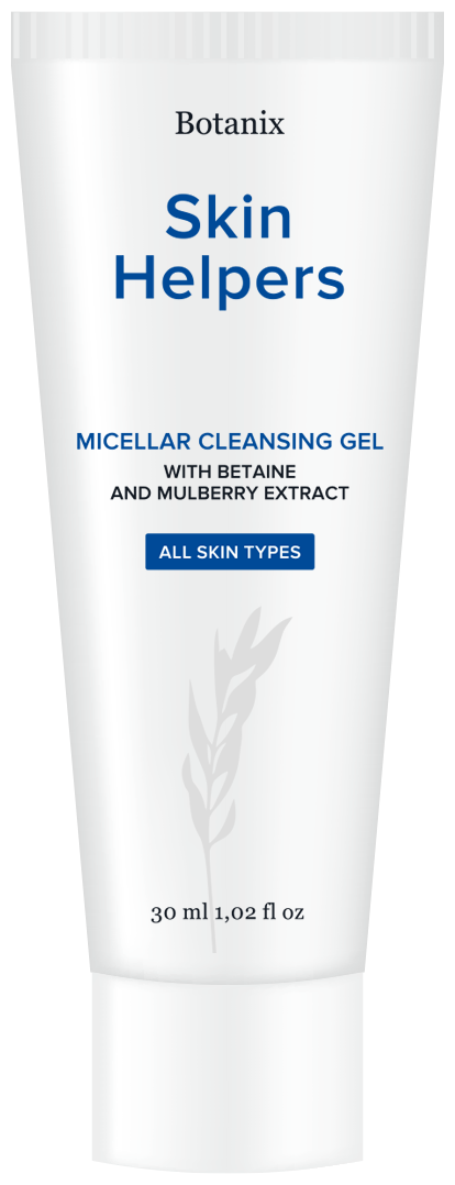 Skin Helpers Мицеллярный очищающий гель для снятия макияжа с бетаином и экстрактом шелковицы, 30 мл, 30 г