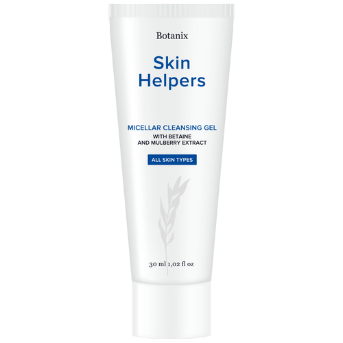 Skin Helpers Мицеллярный очищающий гель для снятия макияжа с бетаином и экстрактом шелковицы, 30 мл, 30 г