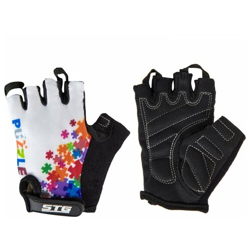 Перчатки STG, размер XS, черный, белый перчатки stg детские белый черный 1 шт