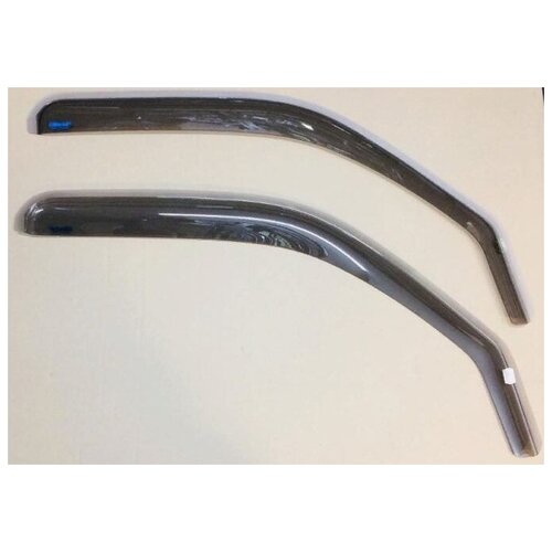 Ветровики передних окон вставные светло-дымчатые, 2шт, для авто Toyota Hilux N14/15/16/17 Double Cab 4-дв. 1998-2005