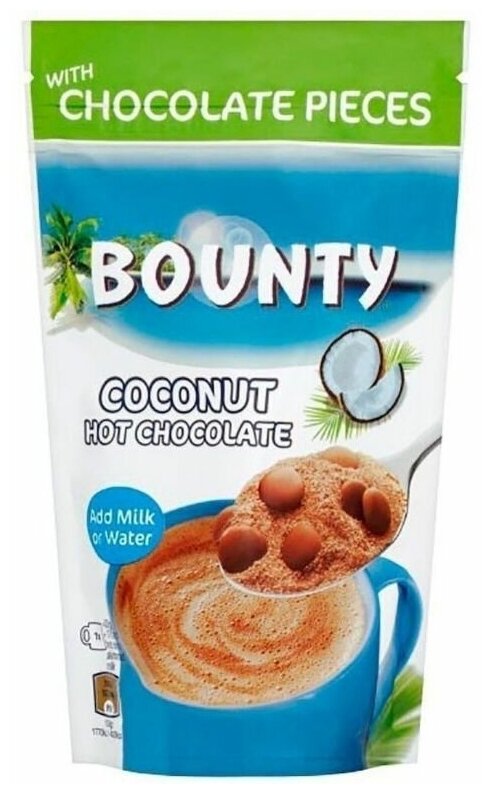 Горячий шоколад Bounty Coconut Hot Chocolate / Баунти Кокос шоколад 140гр (Великобритания) - фотография № 4