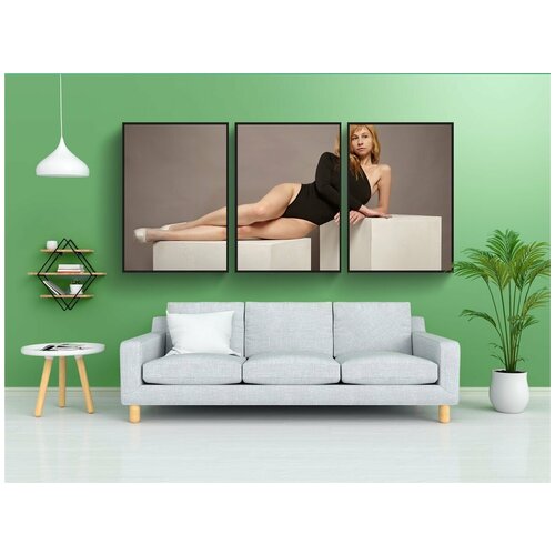 фото Набор модулных постеров для интерьера "модель, девушка, женщина" 60x90 см. в тубусе, без рамки lotsprints