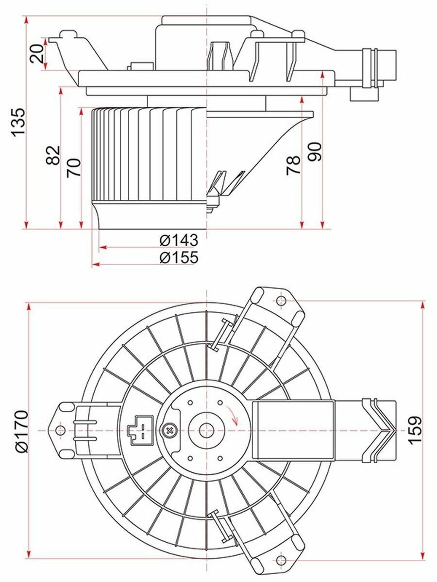 Мотор Отопителя Салона Honda Insight 08-14 / Toyota Hiace 04-20 Sat арт. ST-87103-26110