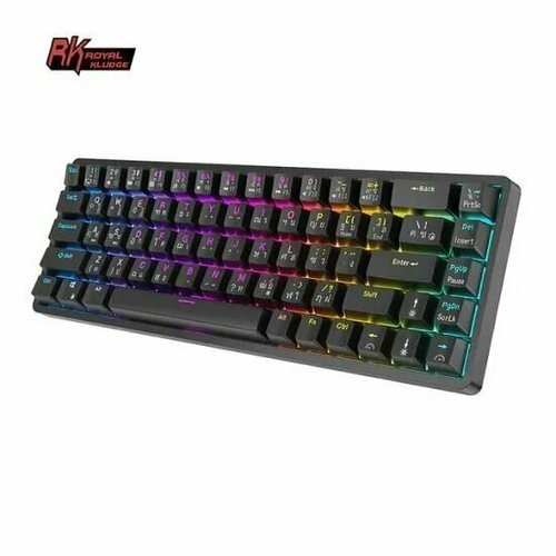 Клавиатура проводная, беспроводная Royal Kludge RK68 RGB, (RK Red)