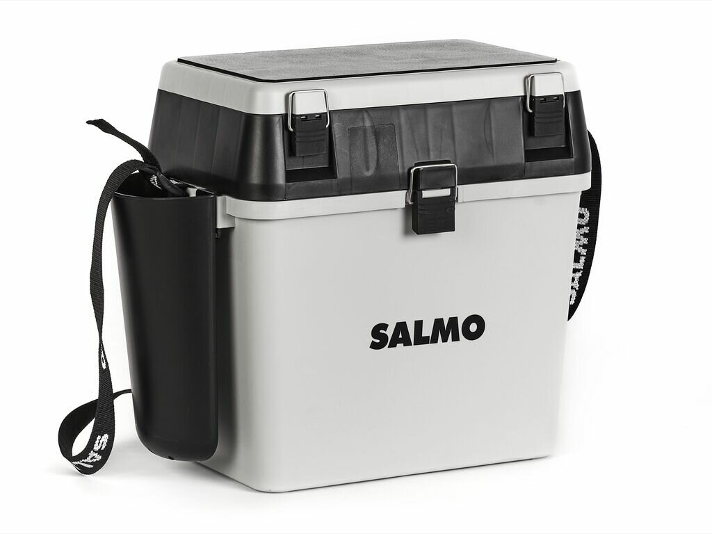 Ящик рыболовный зимний Salmo 2-х ярус.(из 5-ти частей) пласт. 39.5x24.5x38см сер.