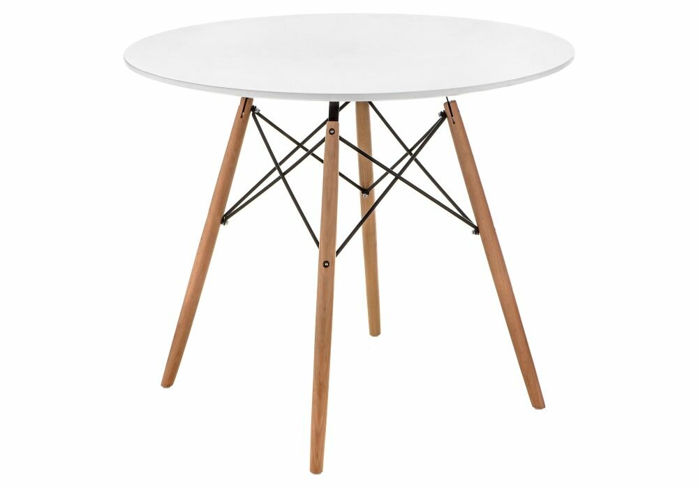 Стол деревянный Woodville Table 80 white/wood