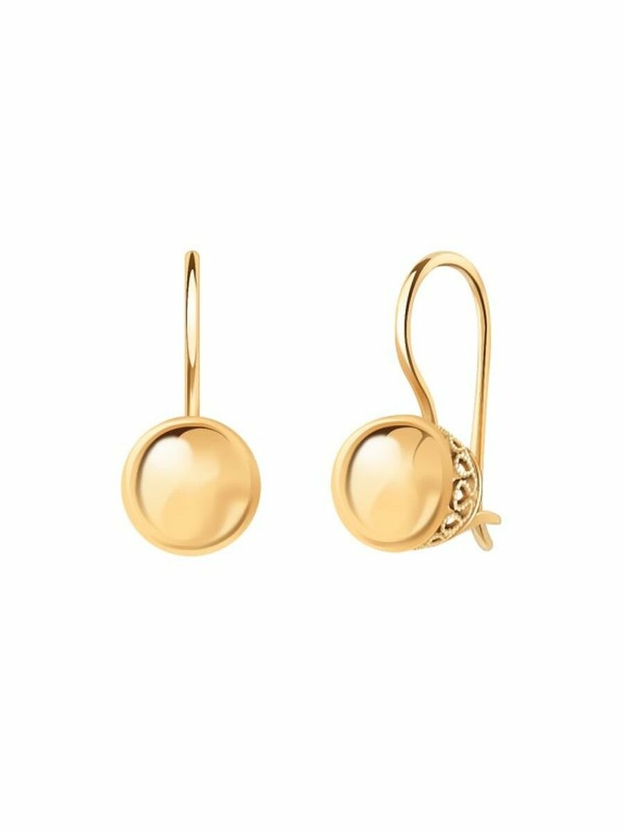 Серьги красное золото, 585 проба
