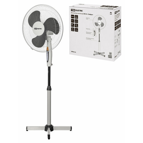 Вент напол ВП-01 Тайфун H125 м D40 см 40 Вт 230 В серый 1 шткороб TDM 225300₽