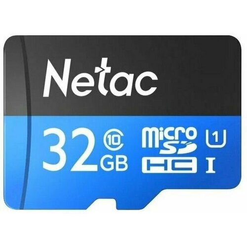 Карта памяти Netac P500 32GB microSDHC (NT02P500STN-032G-S) карта памяти 128gb microsd class 10 sd адаптер nt02p500stn 128g r netac