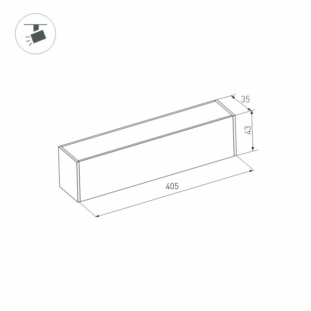 Трековый светодиодный светильник Arlight Mag-Flat-45-L405-12W Warm3000 / - фото №6