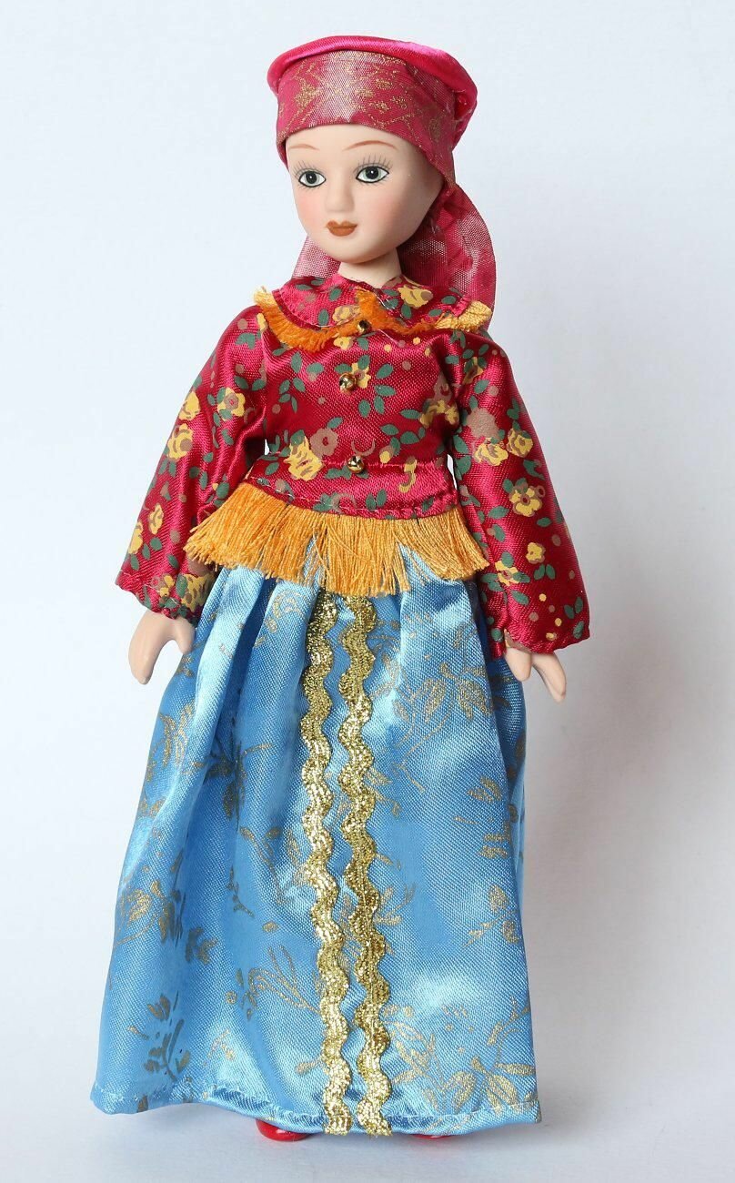 Кукла коллекционная в праздничном костюме Енисейской губернии