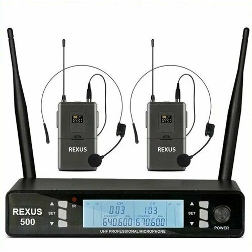 REXUS KM-500 HG - вокальная радиосистема головная гарнитура диапазон UHF 1099000₽