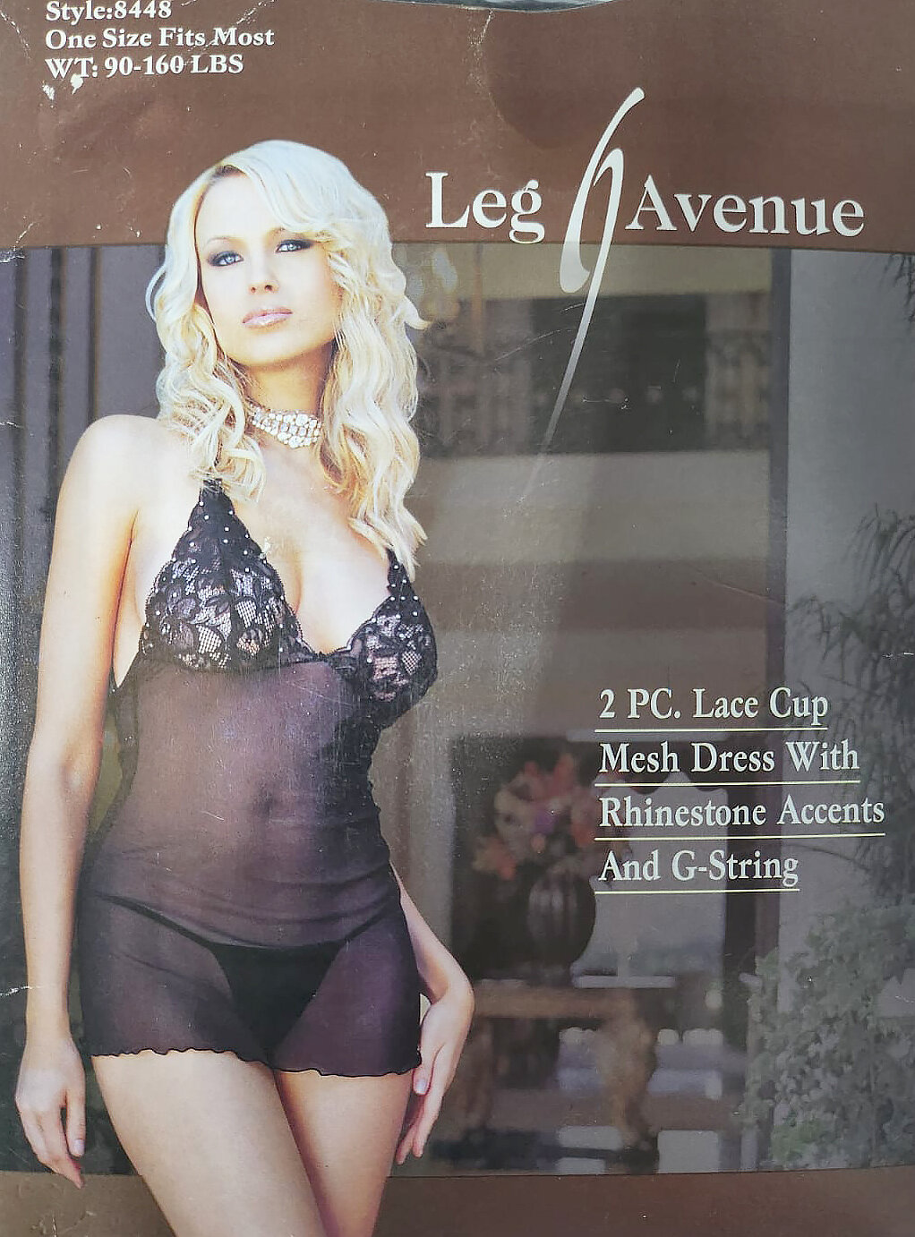 Сетчатое платье Leg Avenue с кружевными чашками, стразами и стрингами, черный, OS