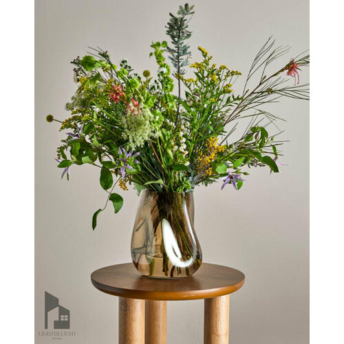 Ваза для цветов и сухоцветов, большая, высокая 26 см в скандинавском стиле, интерьерная, декоративная , для букета; Подарок на новоселье; Предметы интерьера