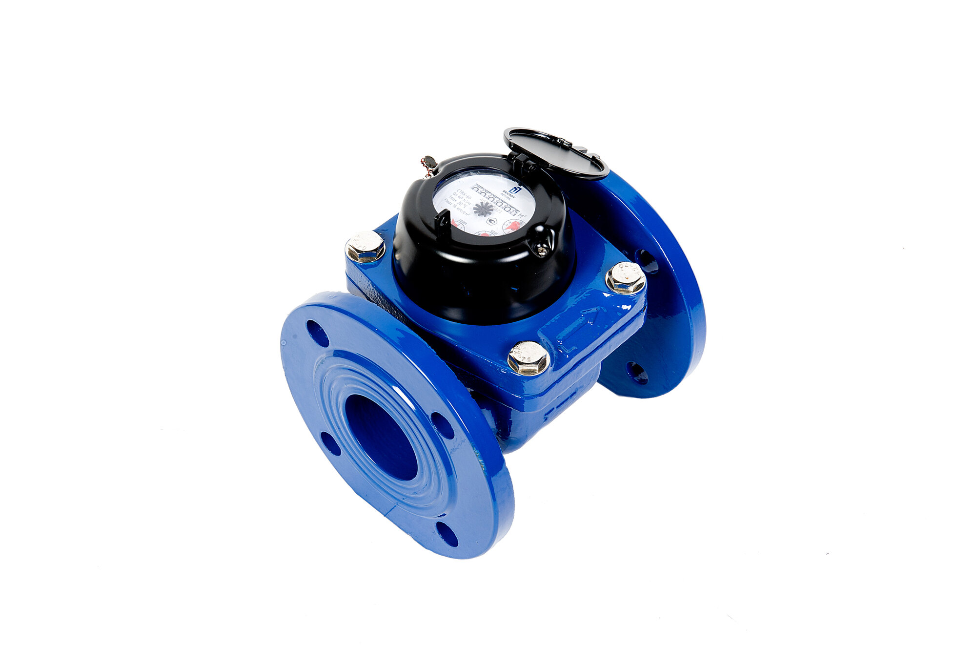 Счетчик воды Декаст "СТВХ-65", фланцевый, чугун, диаметр 65мм, 200мм — фото 1