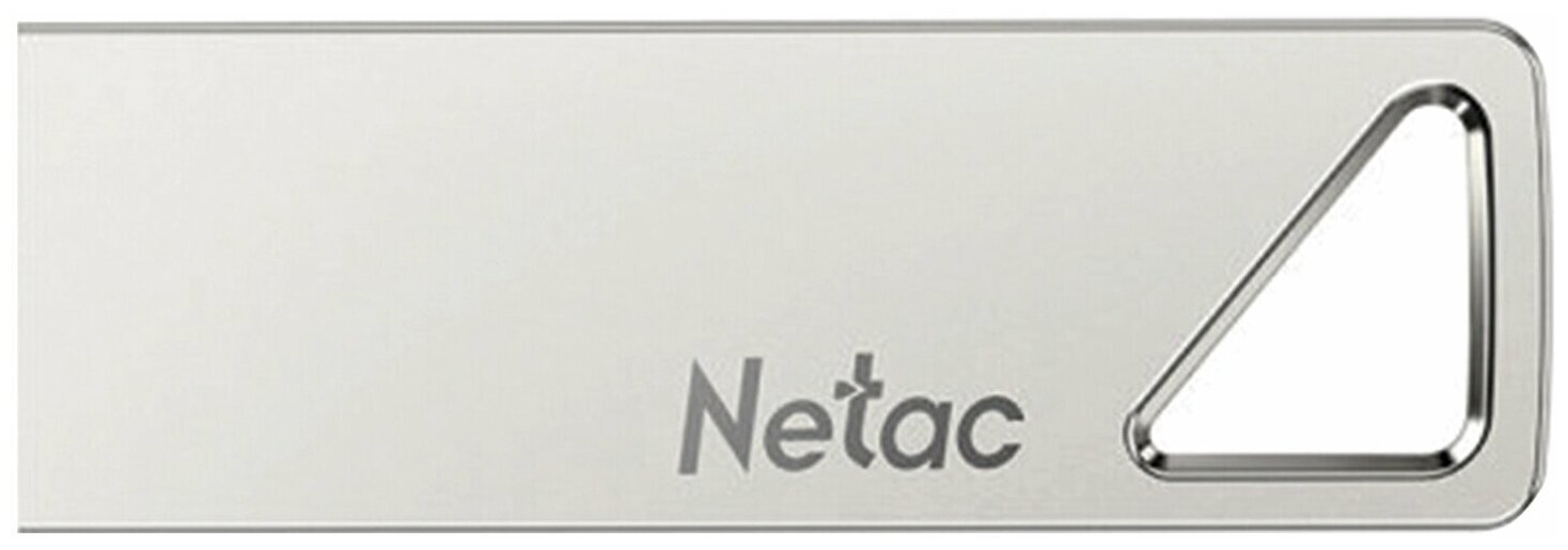 Флешка Netac U326, 16 ГБ, USB 2.0, металлический корпус, серебристый, (NT03U326N-016G-20PN) — фото 1