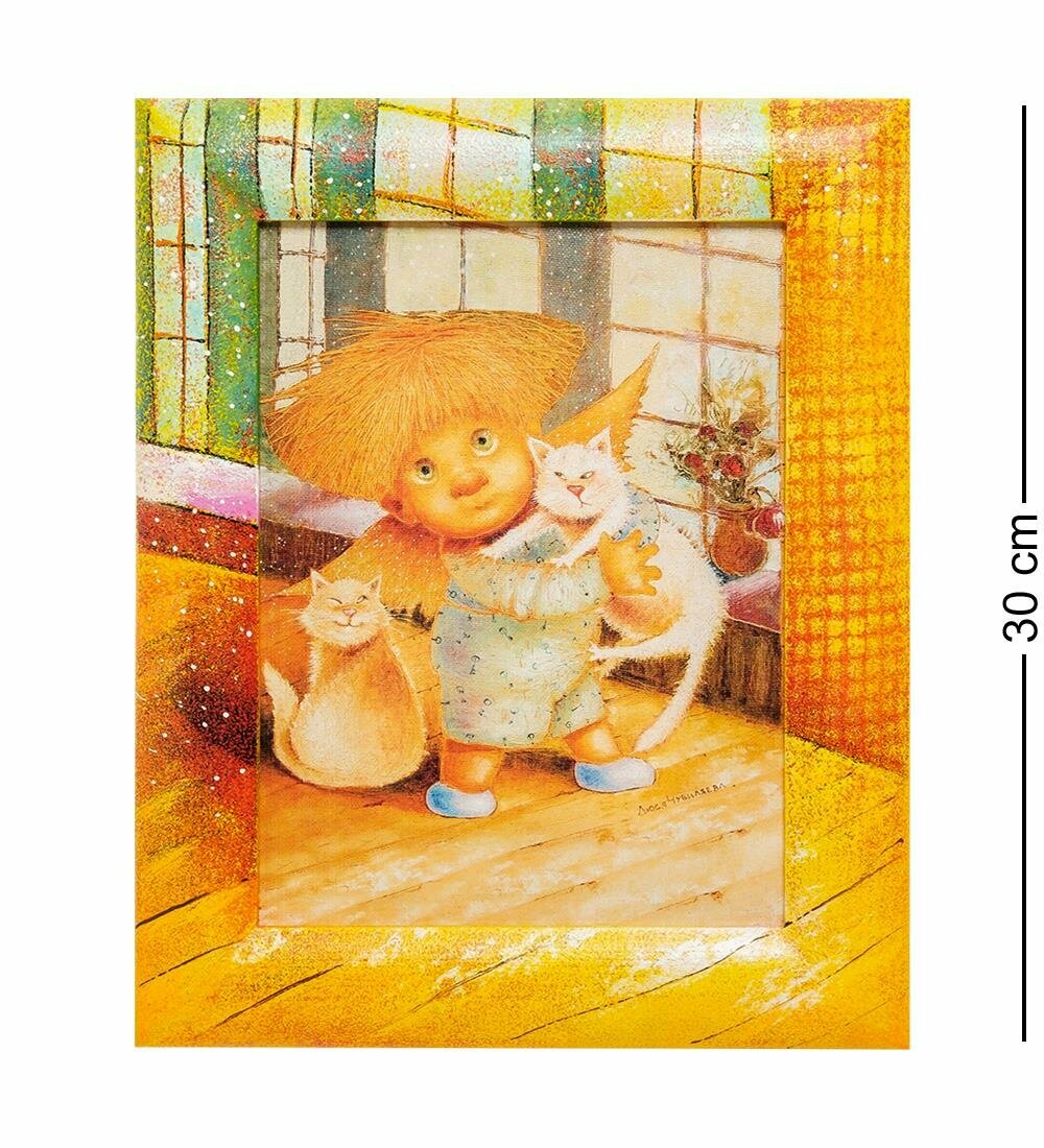 Жикле в раме Цап-Царап 18х24 A2127929 Artangels, Холст, дерево, акриловые краски