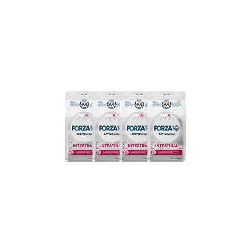FORZA10 Intestinal Active сухой корм для взрослых кошек при проблемах пищеварения с рыбой 1,5 кг х 4 шт.