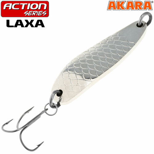 Блесна колебалка Akara Action Series Laxa 13гр. Sil/Go
