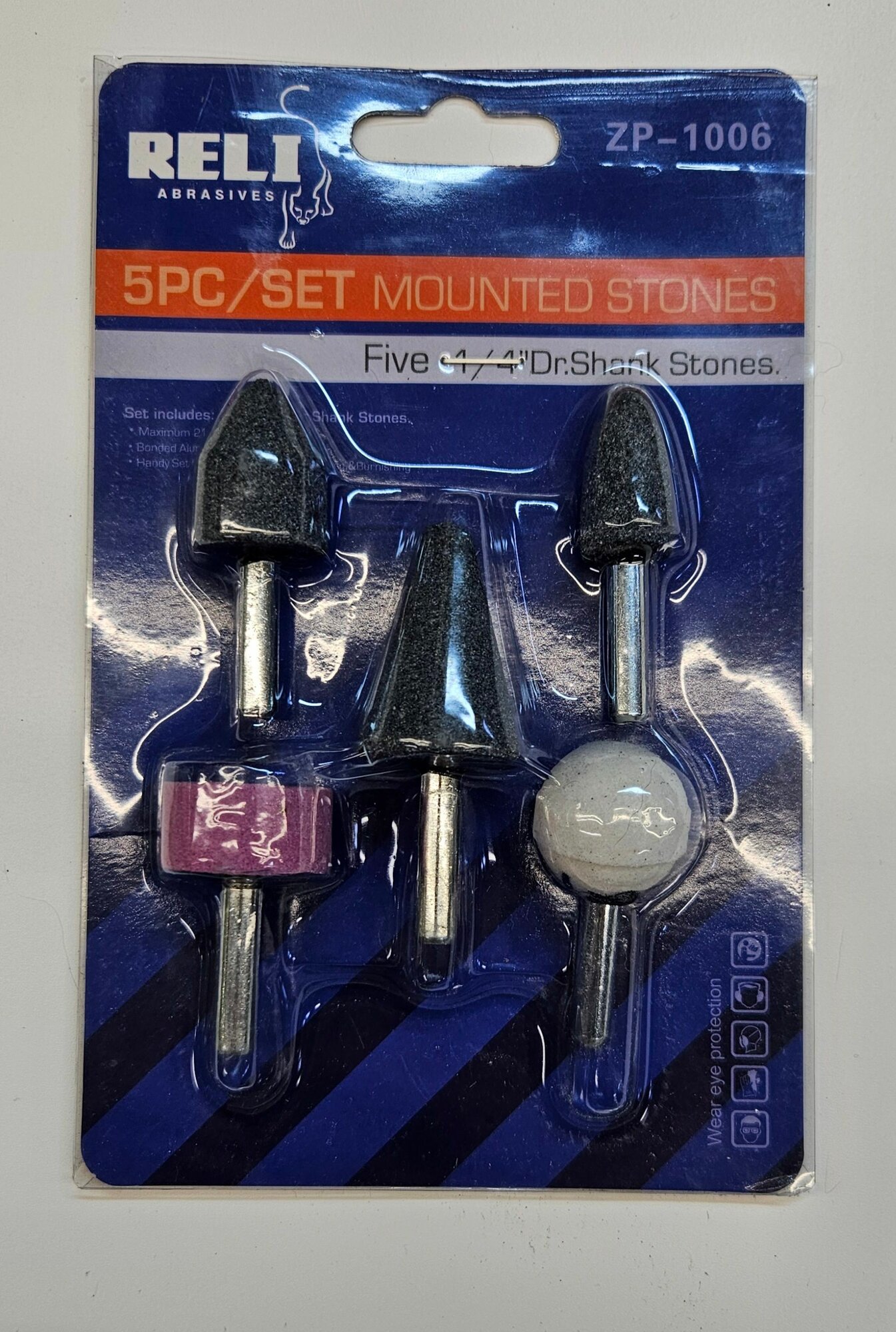 Набор шарошек абразивных для дрели 5 предметов — фото 1