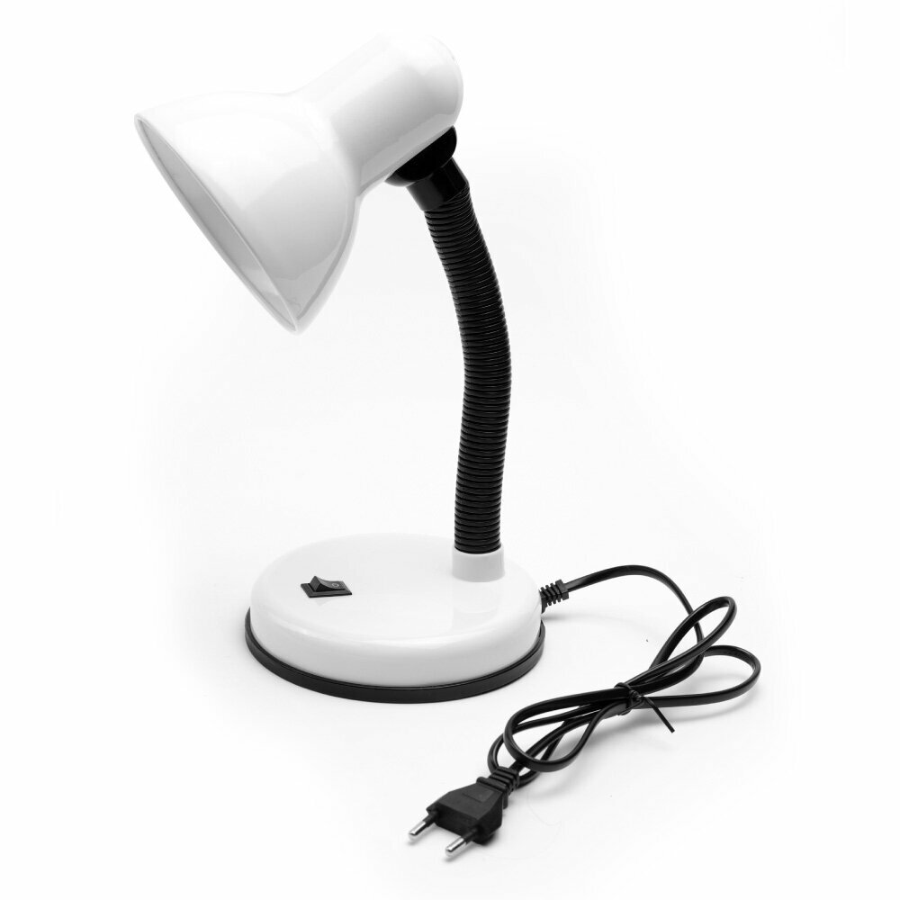 Настольный светильник ULTRAFLASH белый цоколь E27 мощность 60Вт