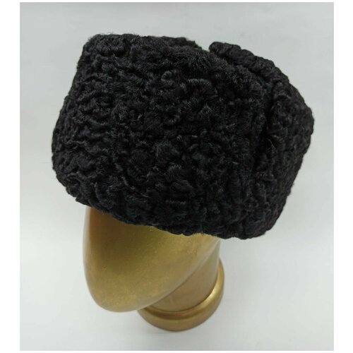 фото Шапка ушанка , размер 59, черный нет бренда