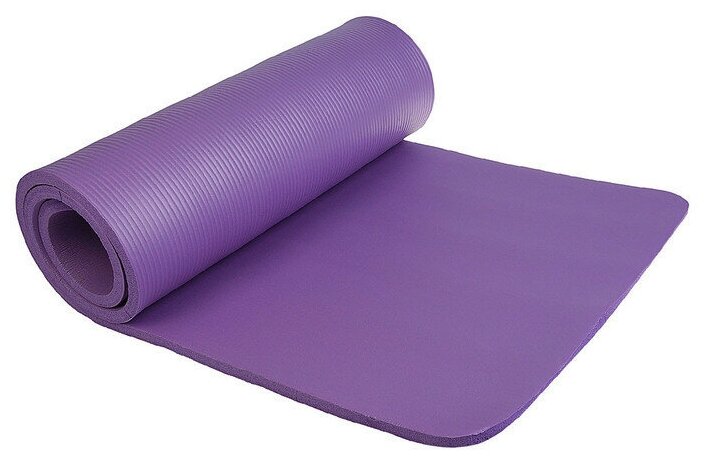 Коврик Sangh, для йоги, размер 183 х 61 х 1,5 см, цвет фиолетовый
