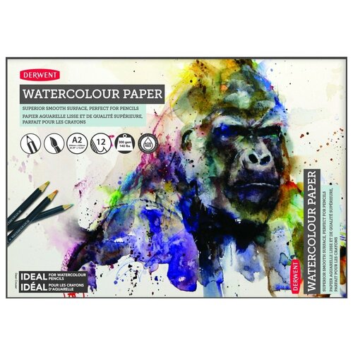 Альбом для акварельных карандашей Derwent Watercolour Pads  59.4 х 42 см (A2), 300 г/м², 12 л.