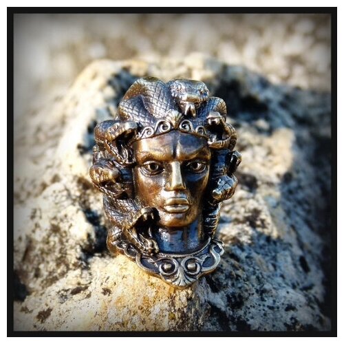 Бусина для темляка Медуза Горгона, латунь