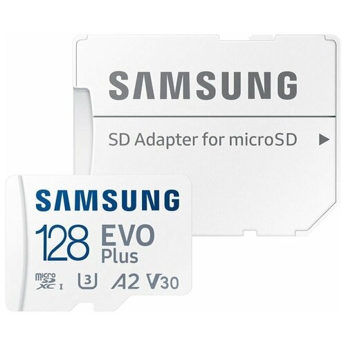 Флеш карта microSDXC 128Gb Class10 Samsung MB-MC128KA/RU EVO PLUS + adapter