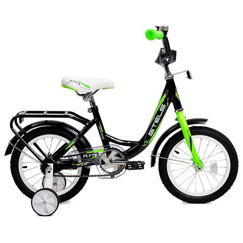 Детский велосипед Stels Flyte 14 Z011 2023 14 Черно-салатовый 650000₽