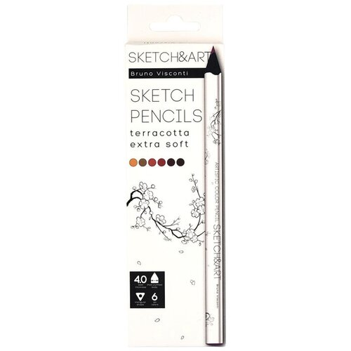 Набор карандашей SKETCH&ART4 мм, терракота 6 ЦВ. 30-0118/06