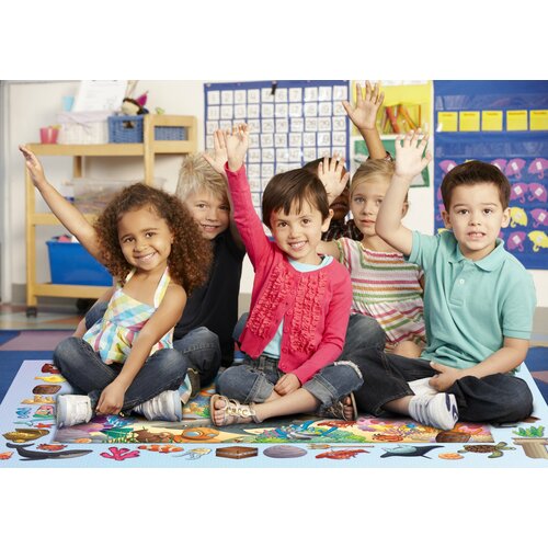 Игровой коврик 150х100 см Морские обитатели , не скользит, Achoka Бельгия