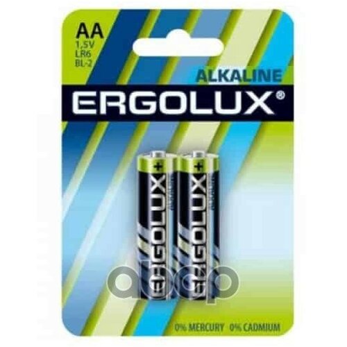 Батарейки Ergolux Lr6 Bl-2 11747 Аа 1.5В Компл. 2Шт. Ergolux 11747 ERGOLUX арт. LR6 BL-2