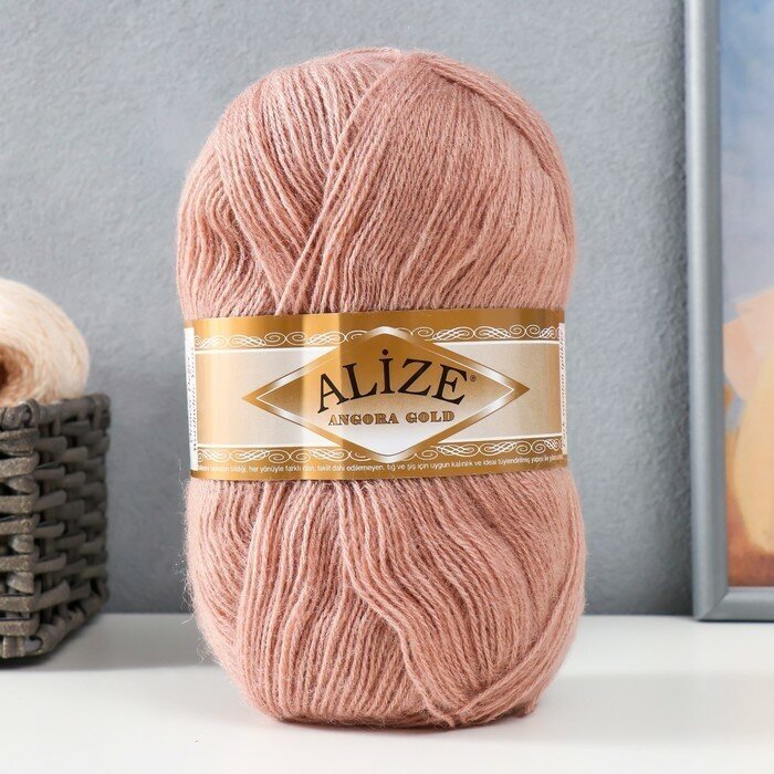 ALIZE Пряжа "Angora Gold" 20%шерсть, 80%акрил 550м/100гр (542 кора)