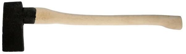 Колун литой ЛОМ, деревянное топорище из бука, 4 кг - фотография № 5