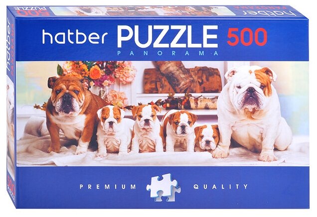 Puzzle-500 "Панорама. Собачки" (500ПЗ2_18371) Хатбер - фото №1